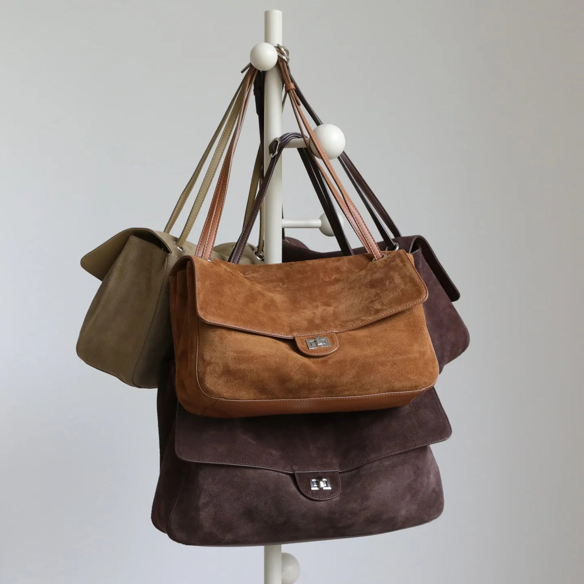 SOERA Esther Frosted Cowhide Retro Tote Bag - Bag - SOERA-968003-BRO-32-35747 Brown Small