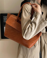 Jessica tote in pelle vegana goffrata