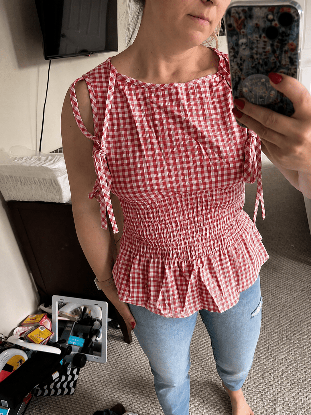 SOERA Aishail Vintage Gingham Blouse - Blouse - SOERA-544835-M-OS-98275 M