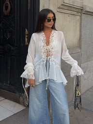 Top cardigan in pizzo Emily