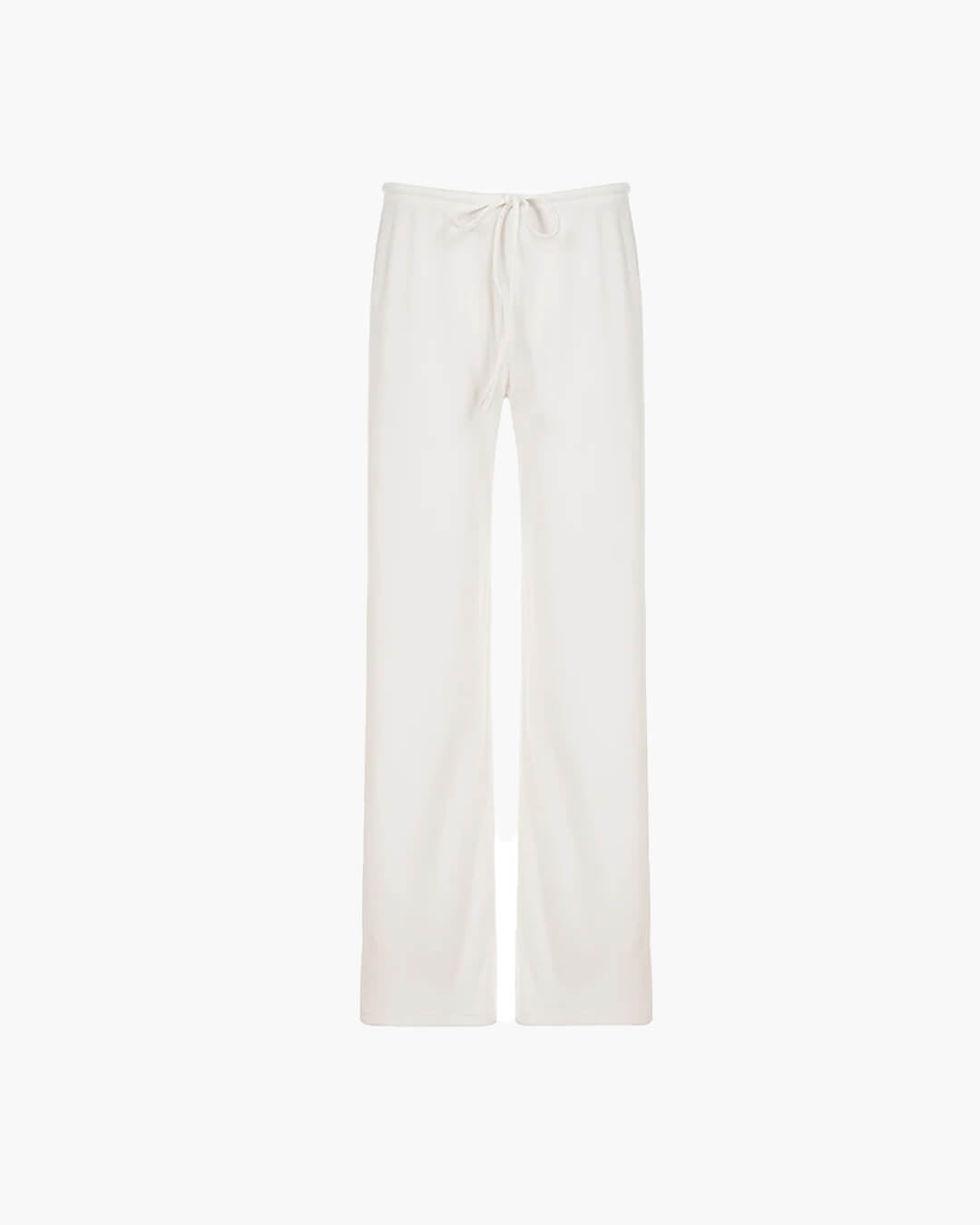 SOERA Gabriela Ribbed Knit Lounge Pants - Bottoms - 1005010265045200-;Zm1769414233686811350 White S