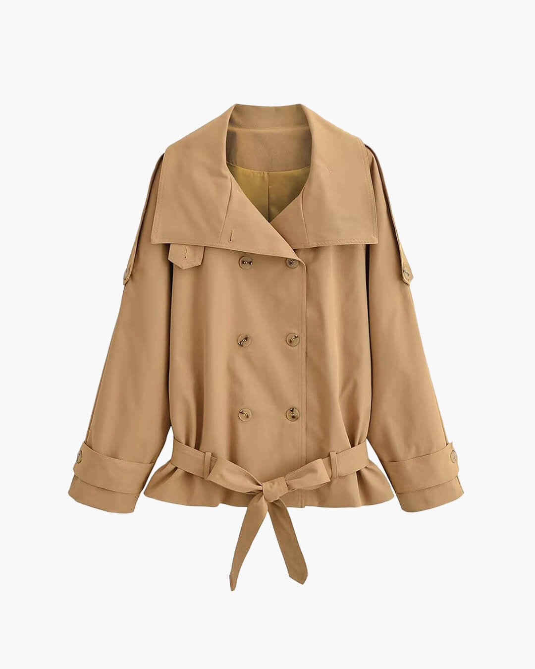 SOERA Anna High Neck Cropped Utility Trench Coat - Coat - SOERA-036099-DEF-OS-74787 S