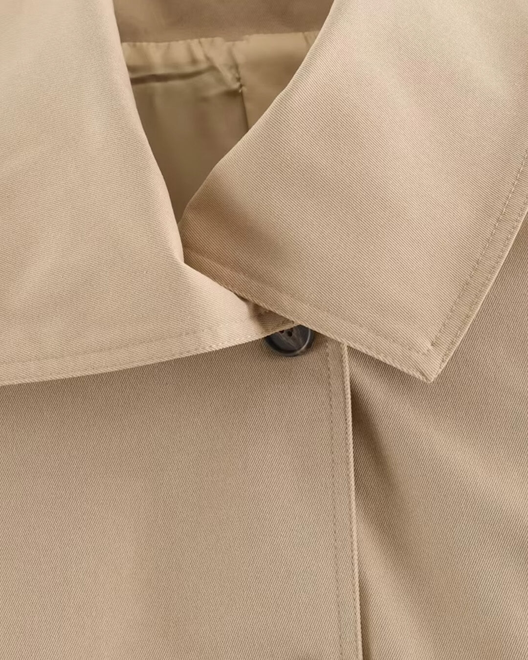 SOERA Julie Asymmetric Belted Trench Coat - Coat - SOERA-432003-KHA-S-04899 Beige S