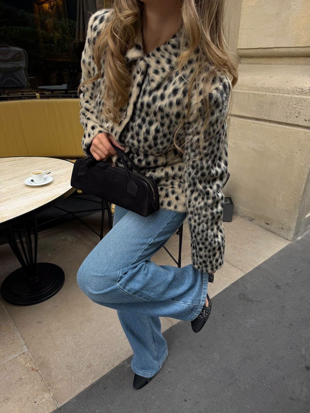 SOERA Rose Leopard Faux Fur Lapel Coat - Coat - SOERA-883715-PRI-S-79459 S