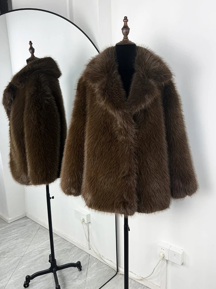SOERA Lena Oversized Faux Fur Coat - Coats & Jackets - 3256810183956552-;MN1766488746367318162 S