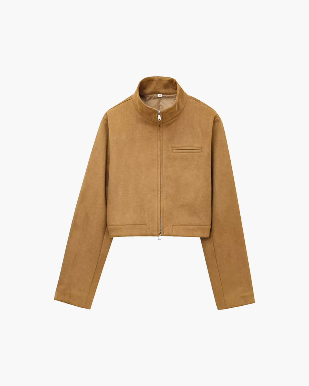 SOERA Yza Suede Cropped Bomber Jacket - Coats & Jackets - md1774004001185110084 Brown XL