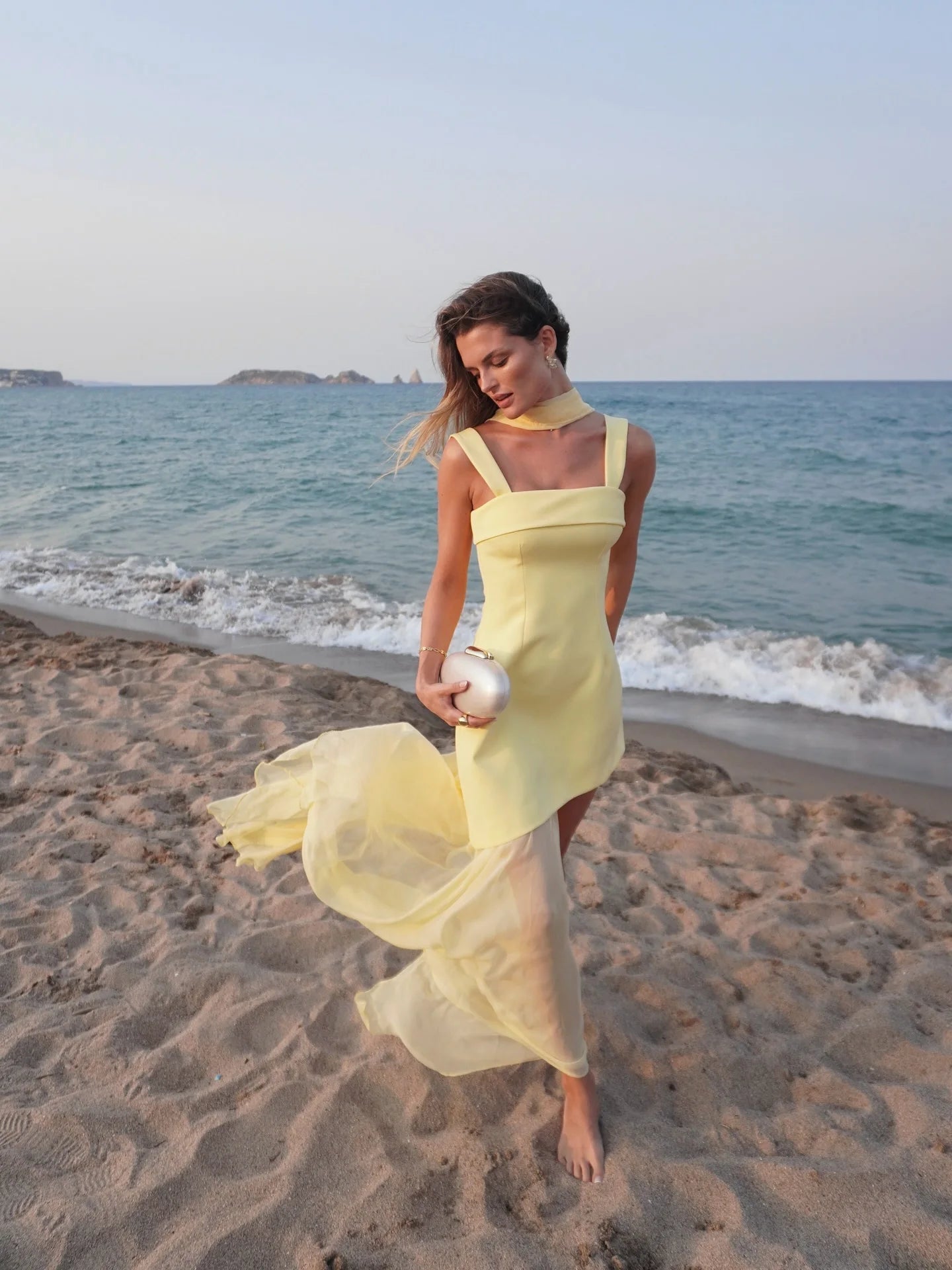 SOERA Astoria Strapless Bodice Maxi Dress - Dress -  Yellow S
