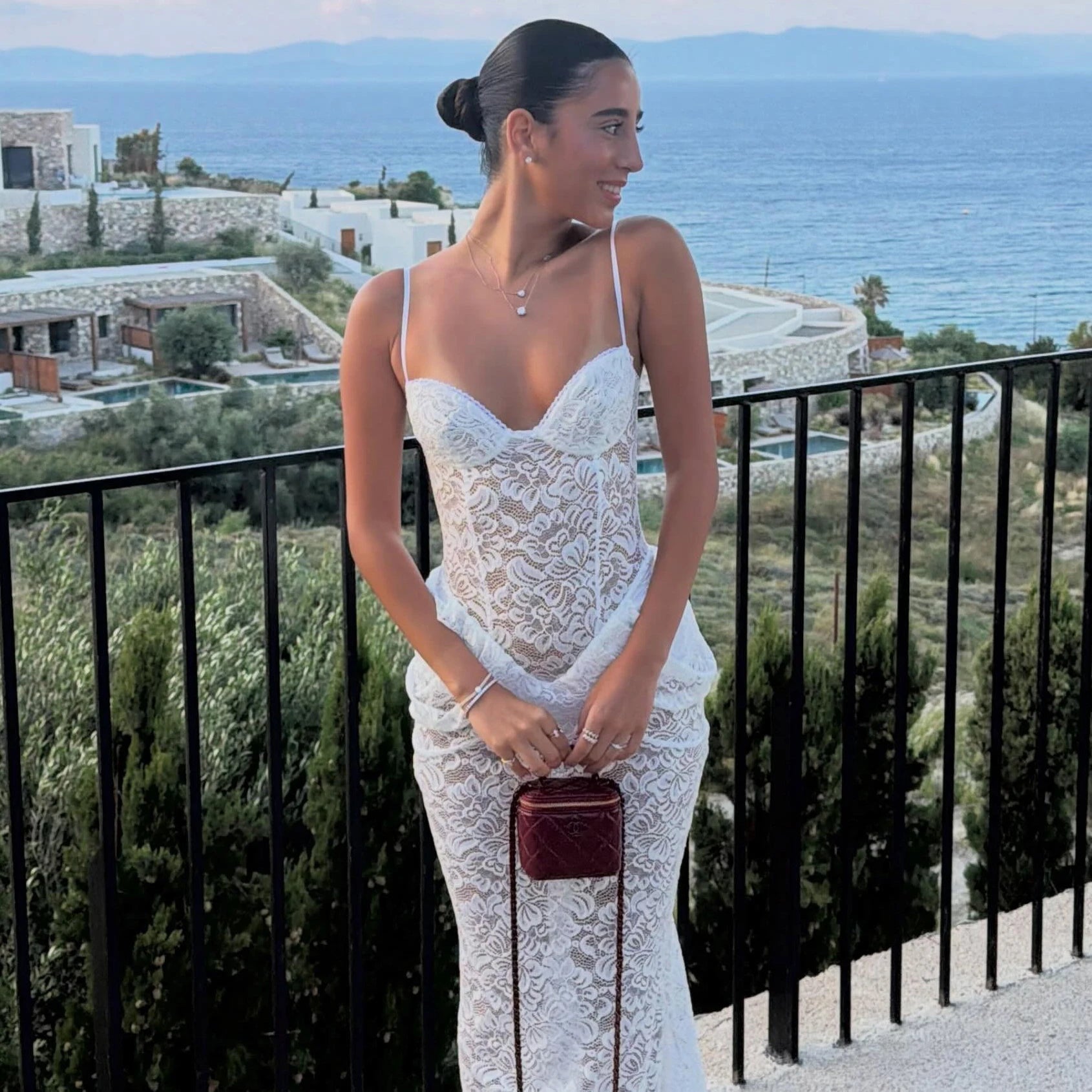 SOERA Isabella Corset Lace Maxi Dress - Dress - SOERA-002883-DRE-M-48579 White M