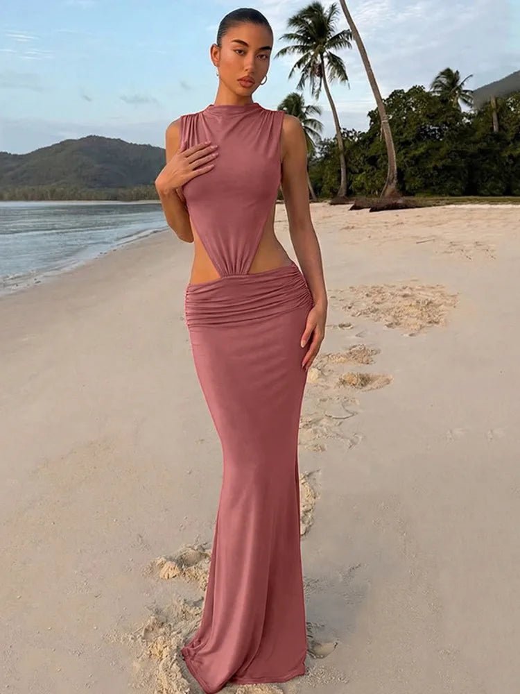 SOERA Jianna Cut Out Backless Maxi Dress - Dress -  XS