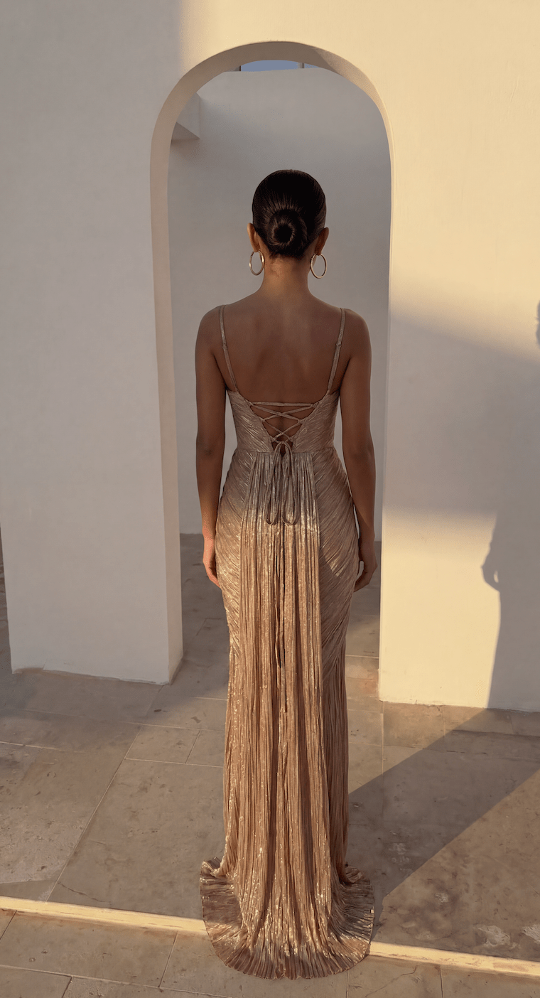 SOERA Margot Corset Pleated Gown - Dress - SOERA-861315-L-OS-54915 L