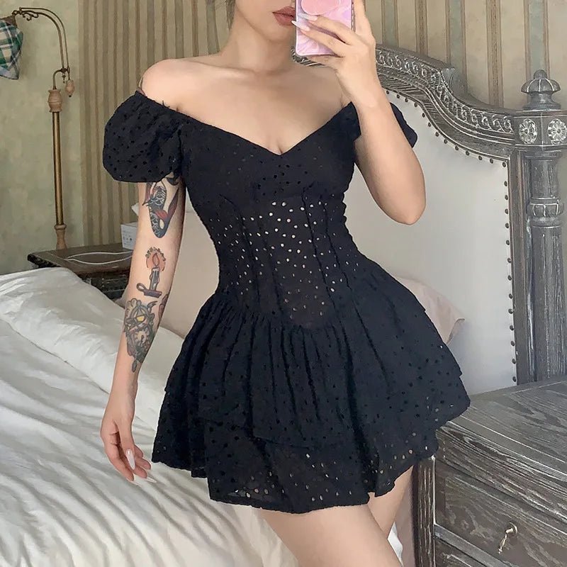 SOERA Sophia Elegance Corset Dress - Dress -  Black XS