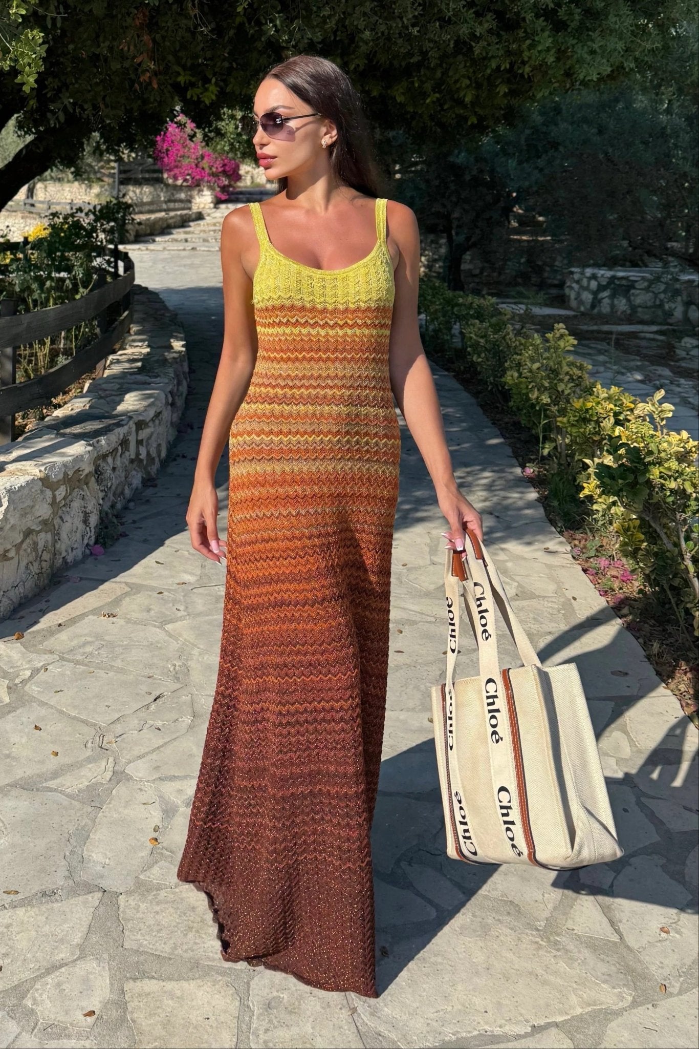 SOERA Sophia Sunset Knit Maxi Dress - Dress - SOERA-896195-M-OS-59011 M