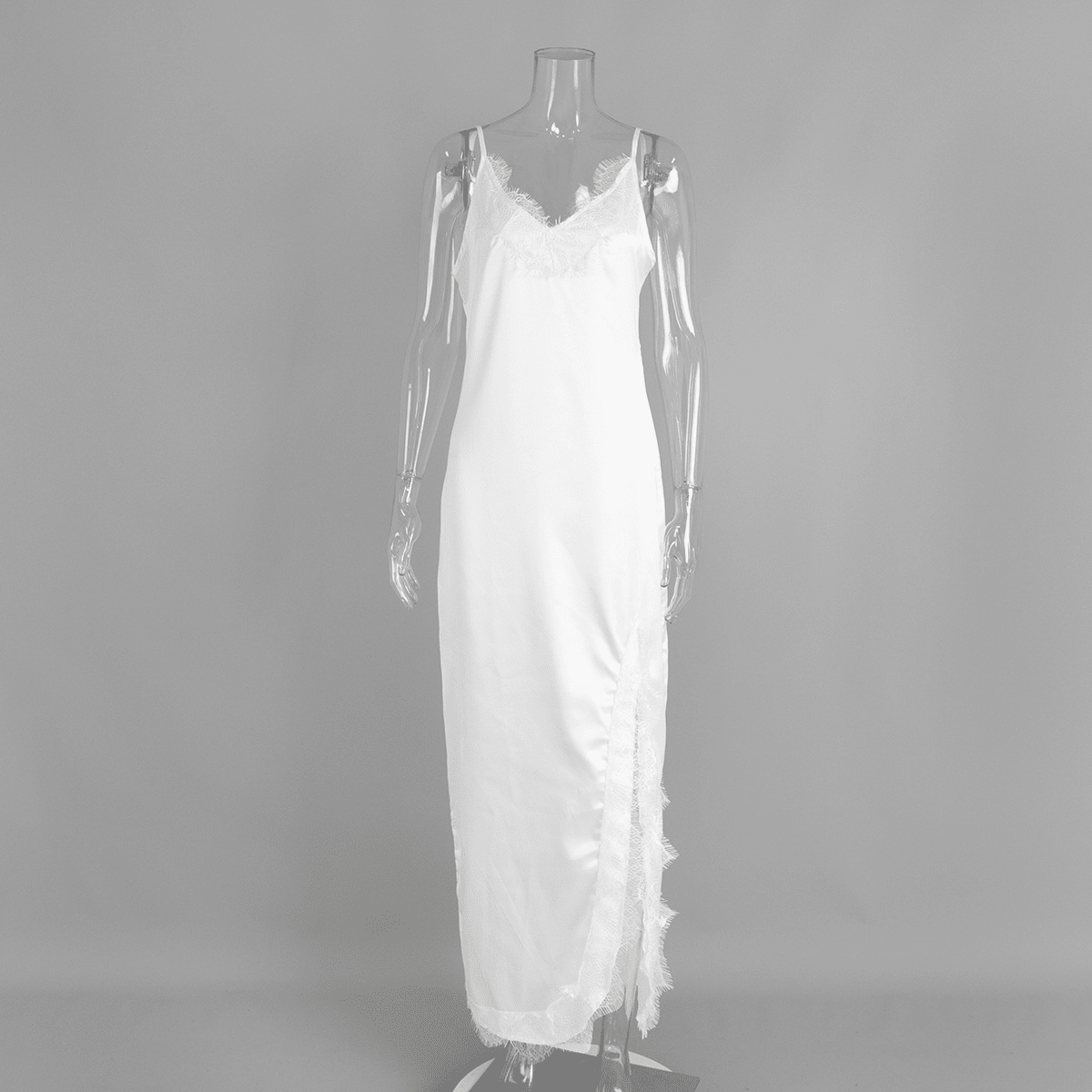 SOERA Beatrice Halter Lace Maxi Dress - Dresses -  White XS