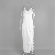 Abito maxi in pizzo halter Ahlam