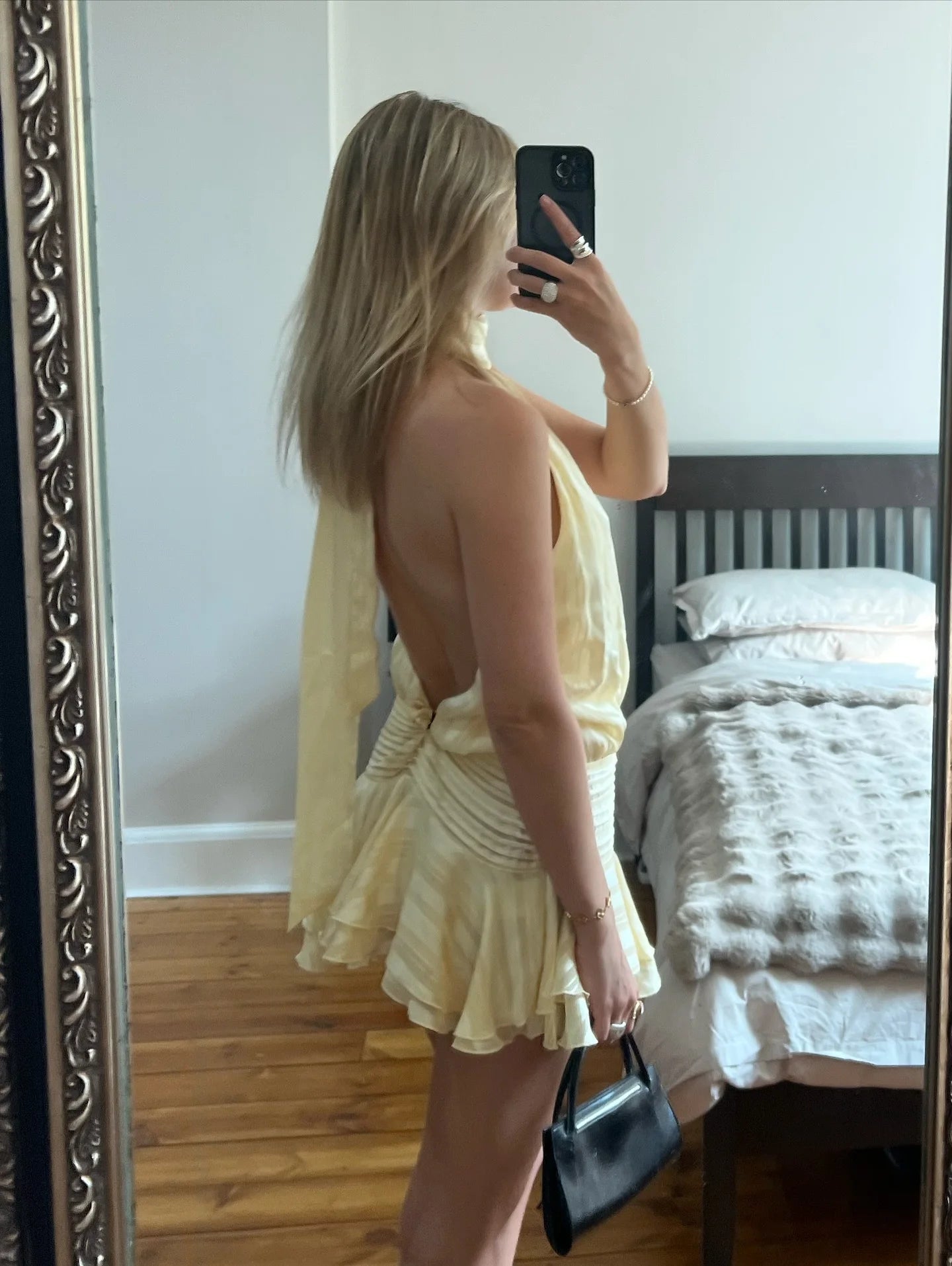 SOERA Ezra Backless Mini Dress - Dresses - 1005010778330644-;yS1770793334327948764 Light Yellow S