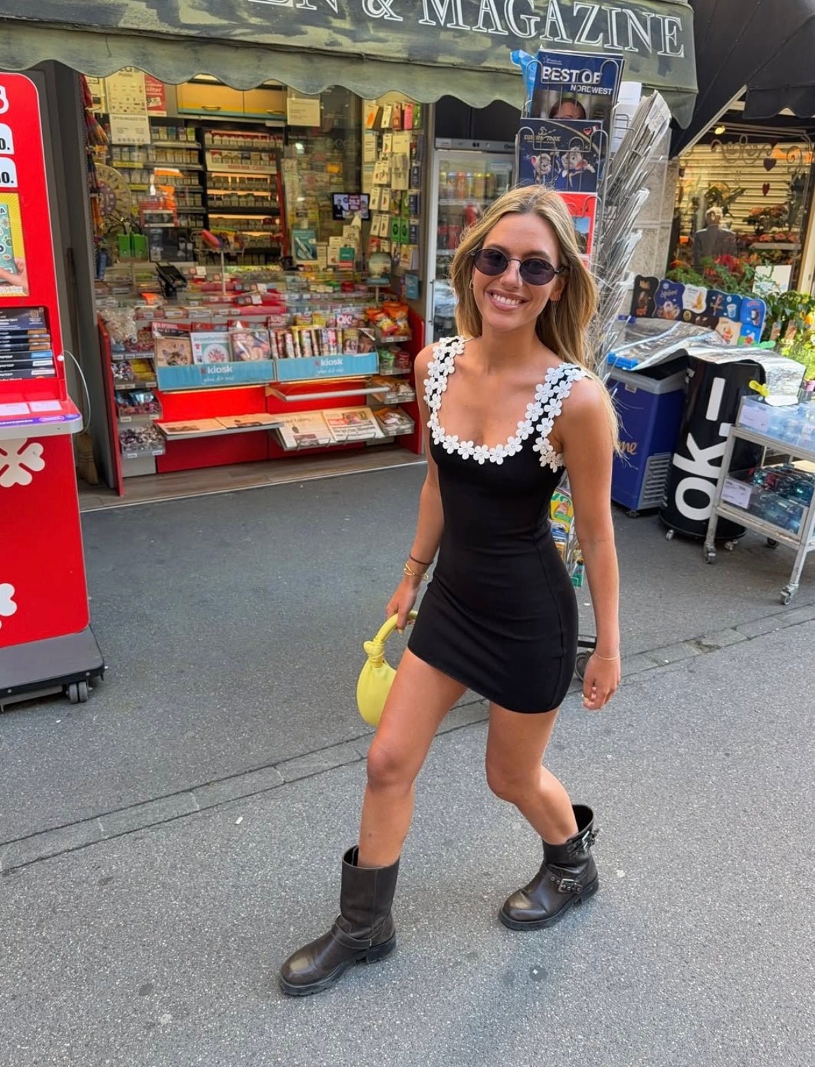 SOERA Faith Floral Sleeveless Mini Dress - Dresses -  Black L