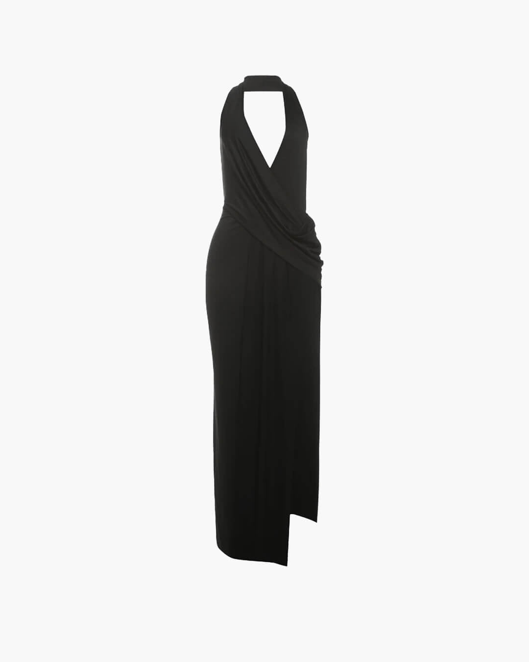 SOERA Felicity Deep Neck Maxi Dress - Dresses - 1005009741416256-;Hr1770793336691067831 Black L