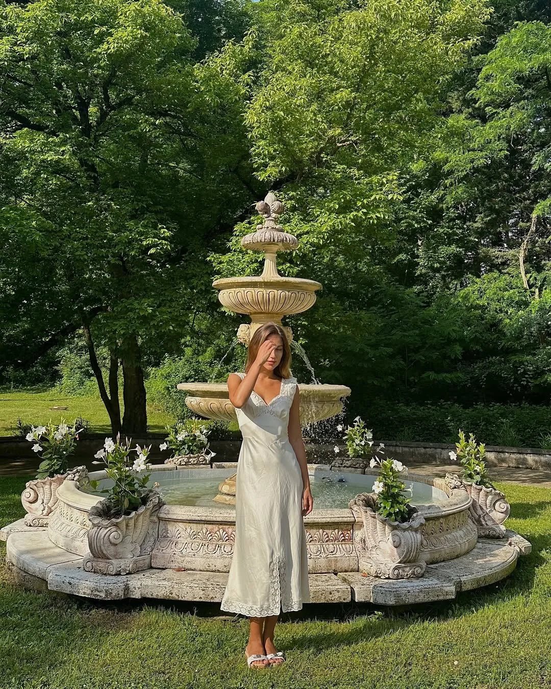 SOERA Joanna Satin Lace Long Dress - Dresses - 1005009954790316-;fj1775118759075029544 White L