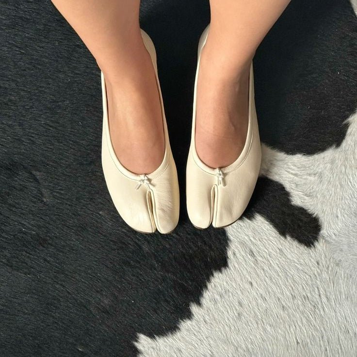 SOERA Elizabeth Split Toe Ballet Flats - Flats - 1005007476907322-;hZ1770721238662608218 Beige 35