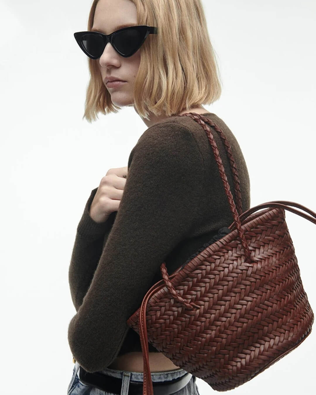 SOERA Blair Braided Bucket Shoulder Bag - Handbags - 1005007431075017-;dl1775499358493156191 Coffee