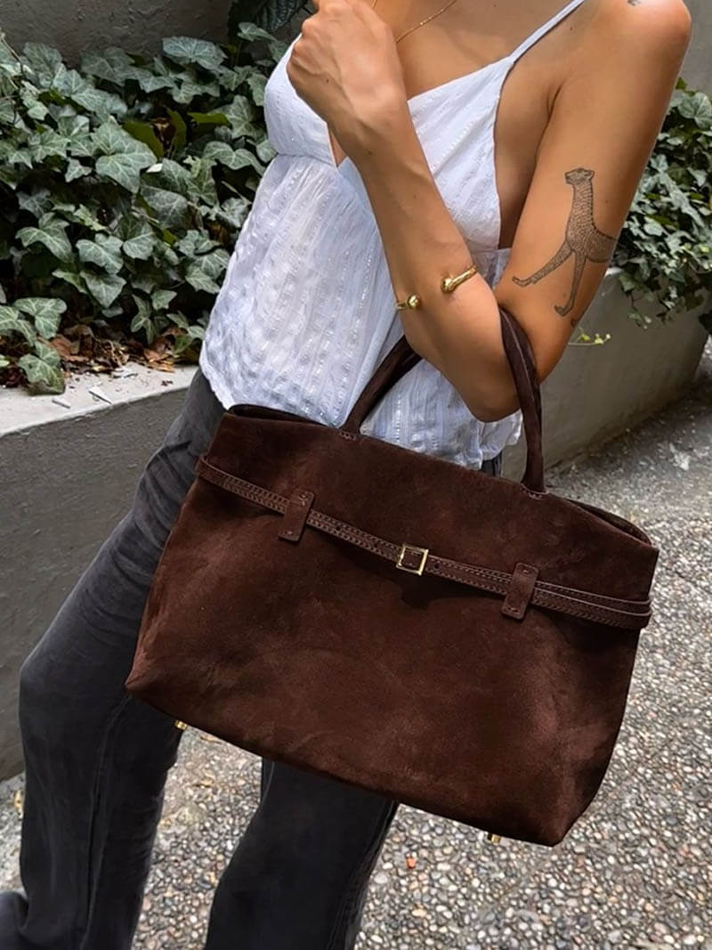 Borsa Dalila in finta pelle scamosciata