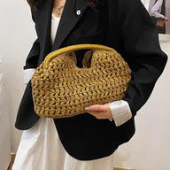 Shopper in rattan intrecciato Bianca