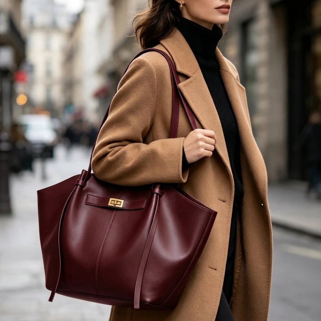 SOERA Gerda Shopper Bag - Handbags - SOERA-333315-BUR-REGULA-64323 Burgundy Regular