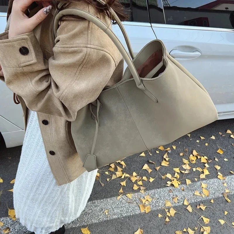 SOERA Joan Vegan Suede Bag - Handbags - 3256809459981451-;Jg1757549907235916496 Dark Brown