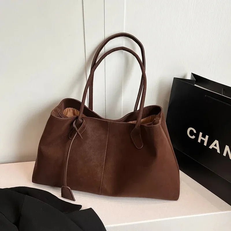 SOERA Joan Vegan Suede Bag - Handbags - 3256809459981451-;Jg1757549907235916496 Dark Brown