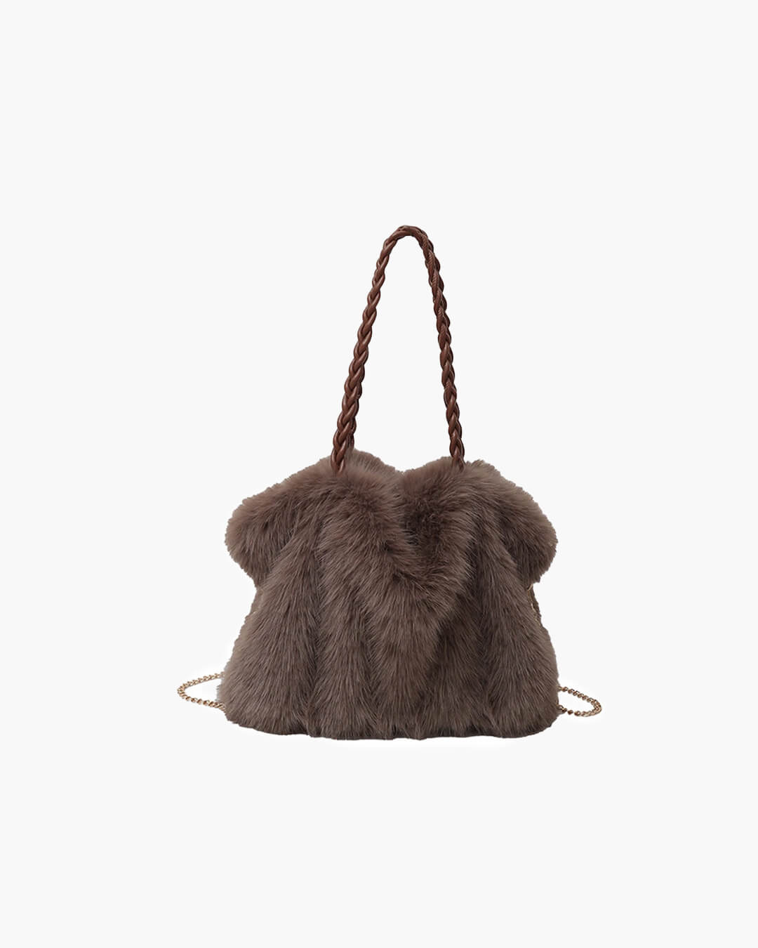 SOERA Loreen Faux Fur Tote Bag - Handbags - 3256810099084014-;qm1765284569702719711 Brown
