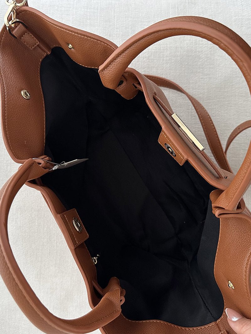 SOERA Melanie Vegan Leather Bag - Handbags - Soera-Melanie-leather-bag/lightbrown Light Brown