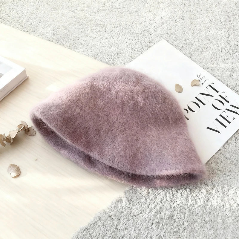 SOERA Kyla Fuzzy Bucket Hat - Hats - 3256809928680127-;ww1764102178339560780 Brown