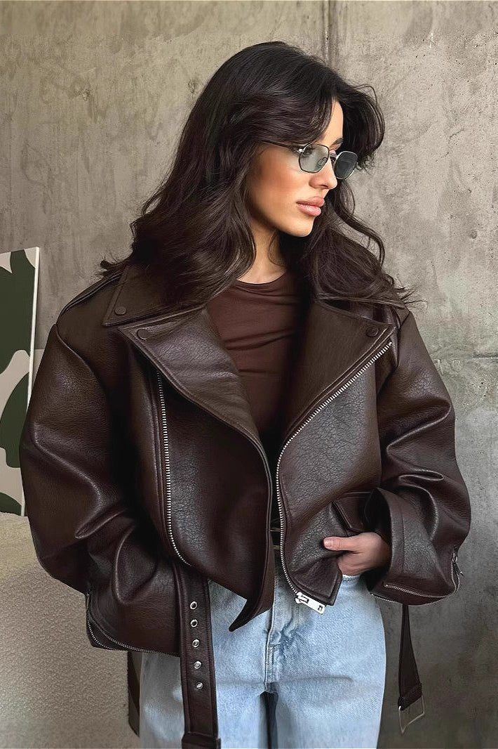SOERA Evita Vegan Leather Jacket - Jacket -  S