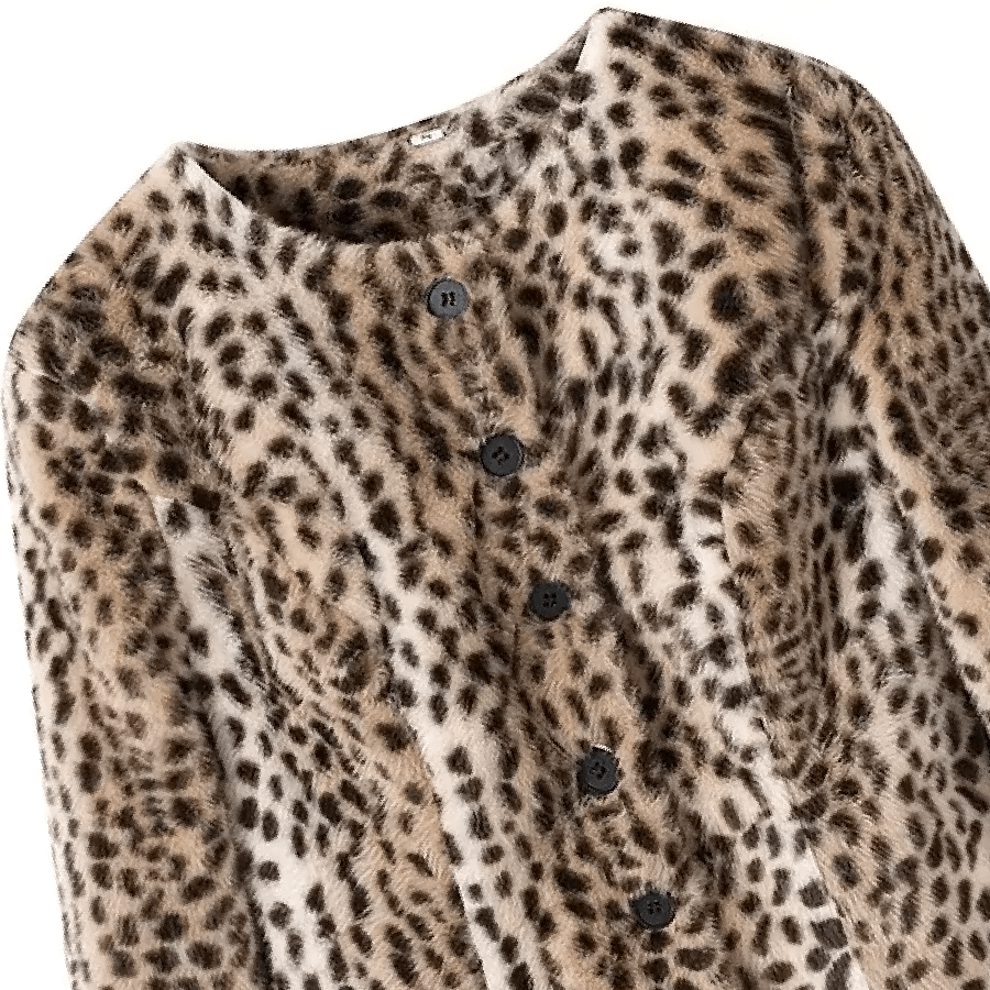 SOERA Lily Leopard Faux Fur Cropped Jacket - Jacket - SOERA-153539-PIC-S-02051 S