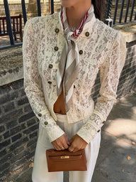 Sara Sheer Lace Patchwork Jacket