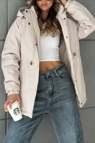Giacca a vento Adele con cappuccio