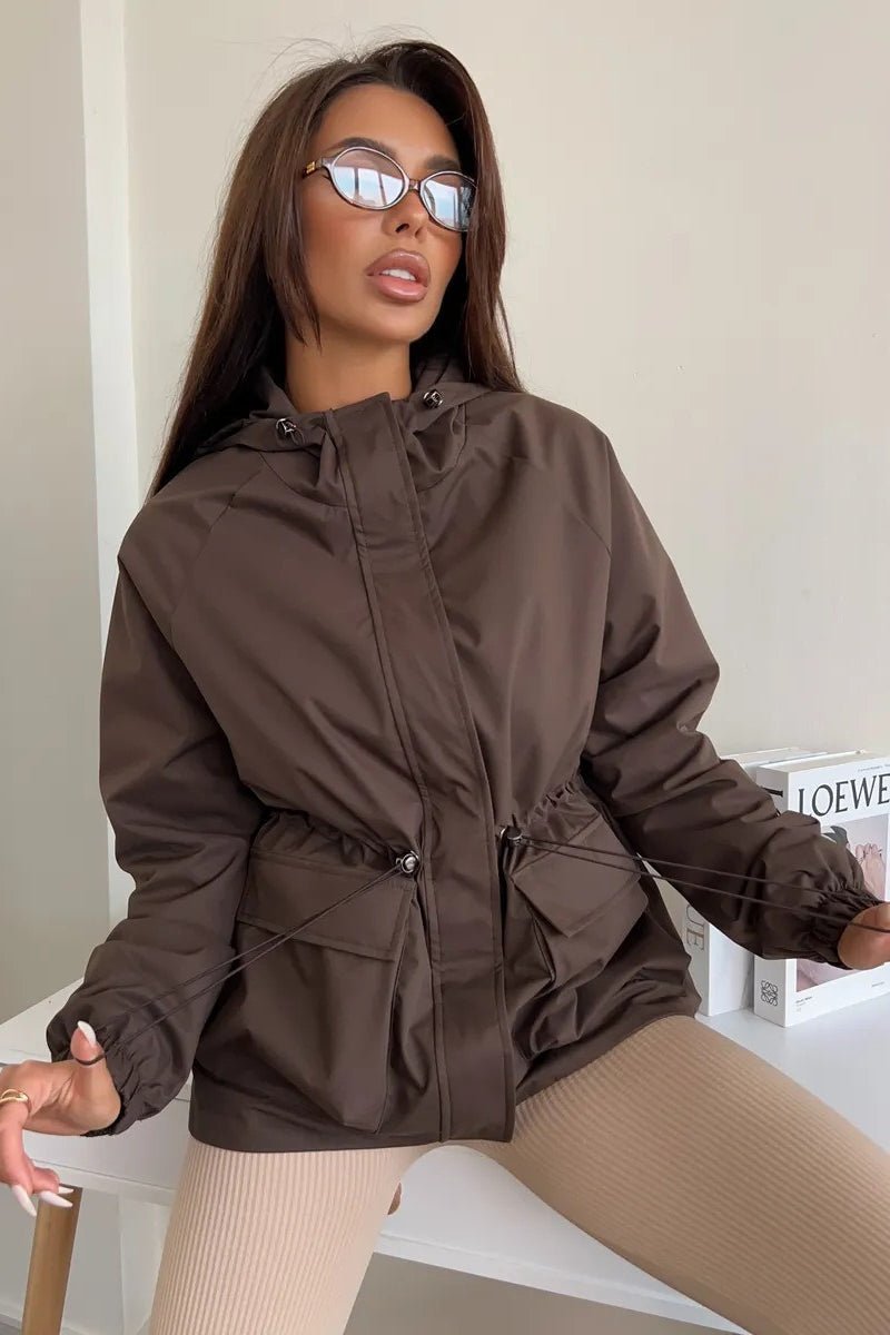 SOERA Adelia Waterproof Hooded Jacket - Jackets - IX1770383550817257356 Brown S