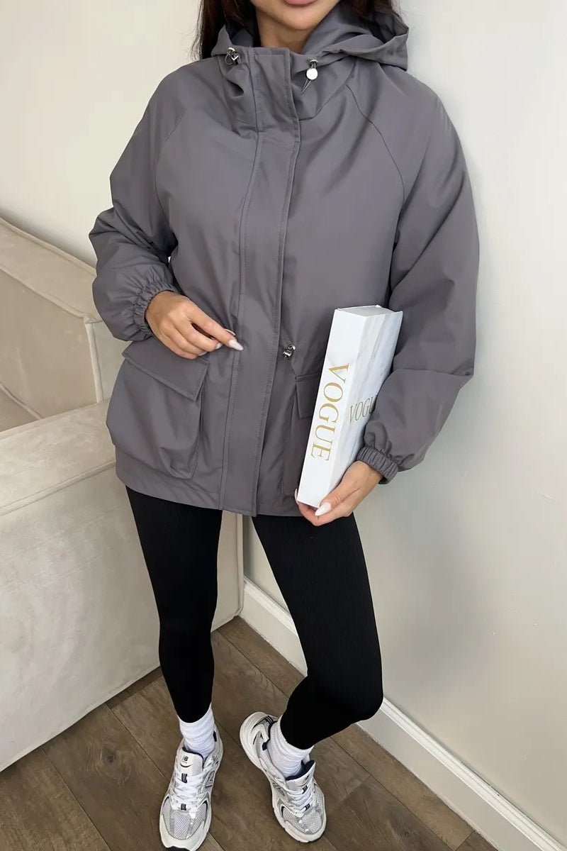 SOERA Adelia Waterproof Hooded Jacket - Jackets - VZ1770383550817760242 Grey L