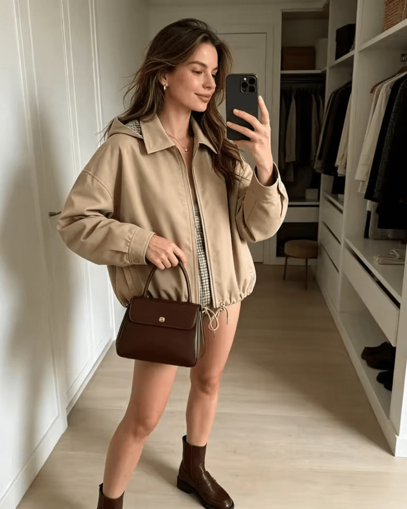 SOERA Angela Drawstring Hooded Zip Jacket - Jackets - SOERA-216963-1-M-12611 Beige M