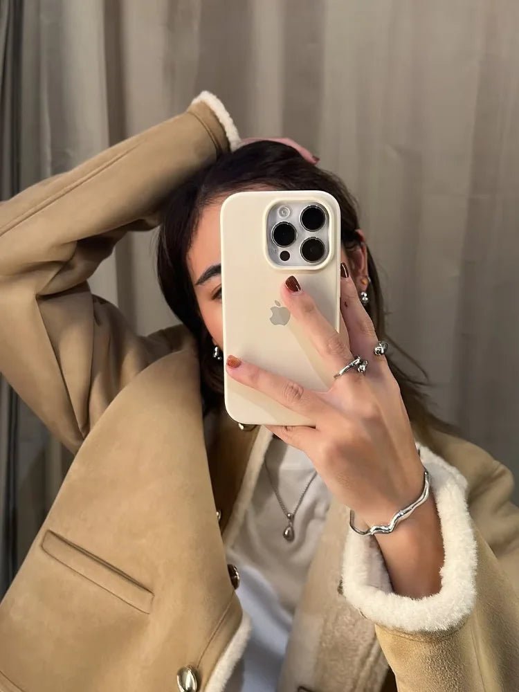 SOERA Aralyn Faux Fur Suede Coat - Jackets - 1005009972956325-;WU1764887228032251226 Beige S