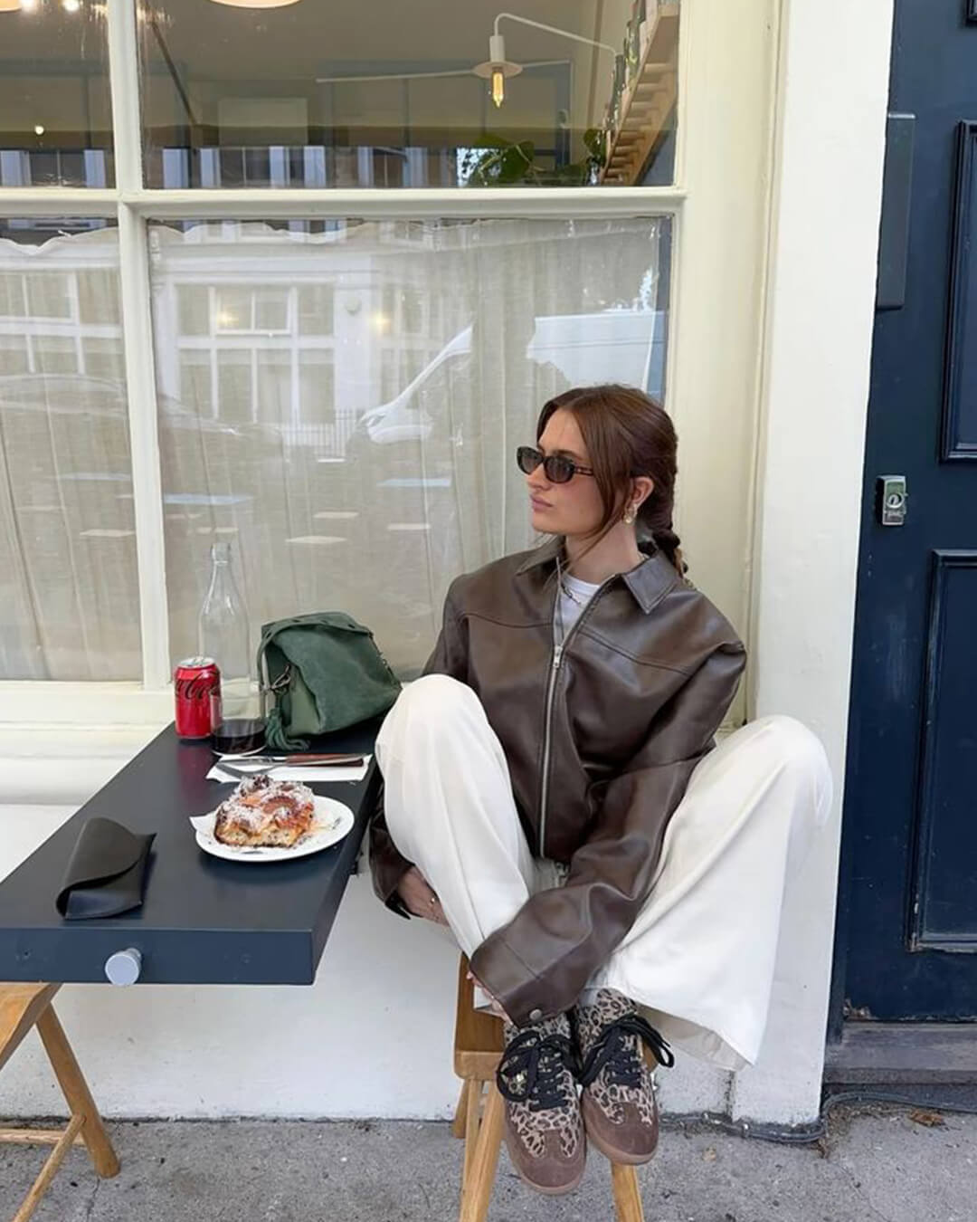 SOERA Carine Leather Moto Jacket - Jackets - 1005010155324280-;Gi1770303445158463965 Brown L