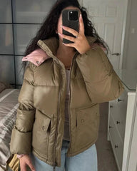 Emilia Hooded Quilted Puffer Jacket