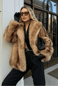 Cappotto in finta ecopelliccia Fiona