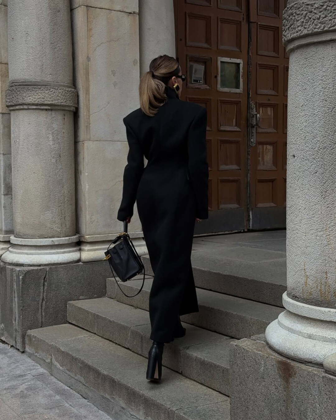 SOERA Genevieve Tailored Maxi Coat - Jackets - 3256810062537140-;jj1764703454184157373 Black M