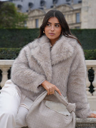 Cappotto in pelliccia sintetica Jenna
