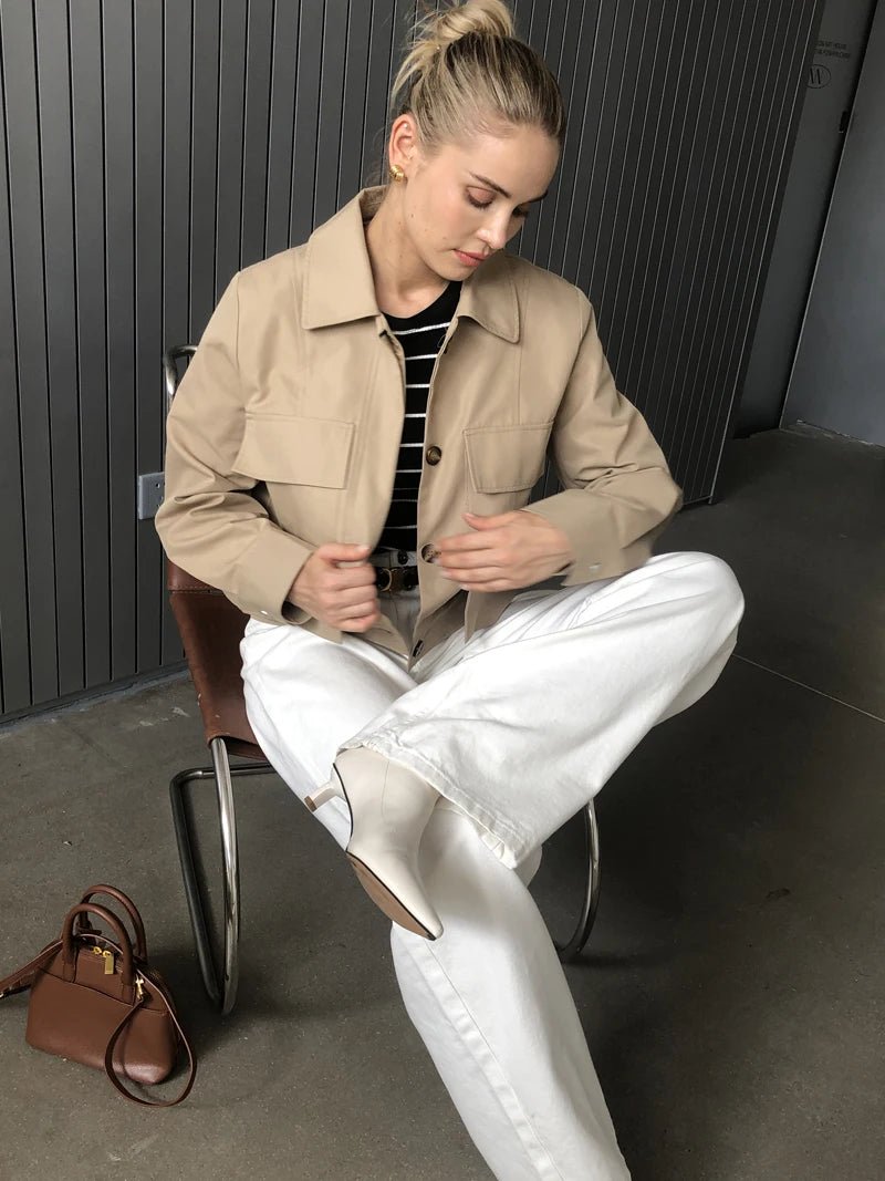 SOERA Sandra Flap Pockets Short Jacket - Jackets - 1005005893724471-;wk1774012027926888881 L