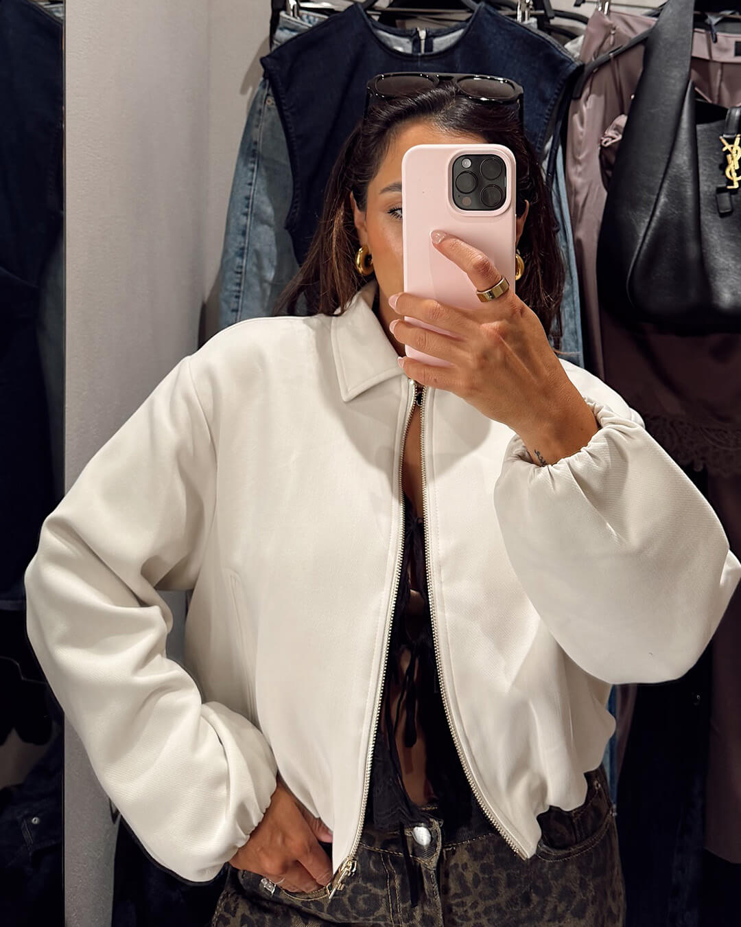 SOERA Seraphina Puffed Bomber Jacket - Jackets - 1005009867474745-;NS1774621553515491877 Cream S