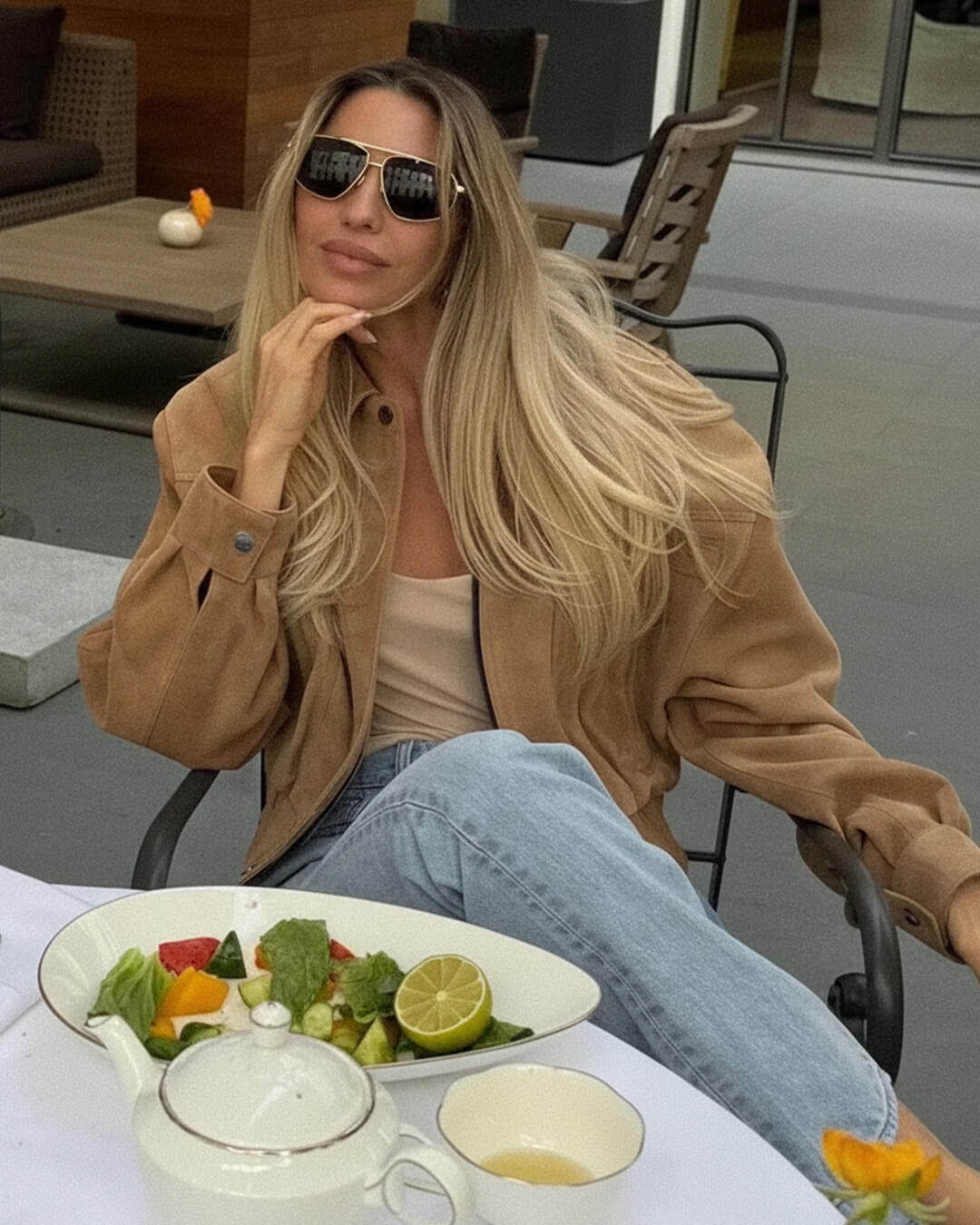 SOERA Trisha Suede Lapel Jacket - Jackets - 1005009820521083-;YU1770721238814261806 Camel S