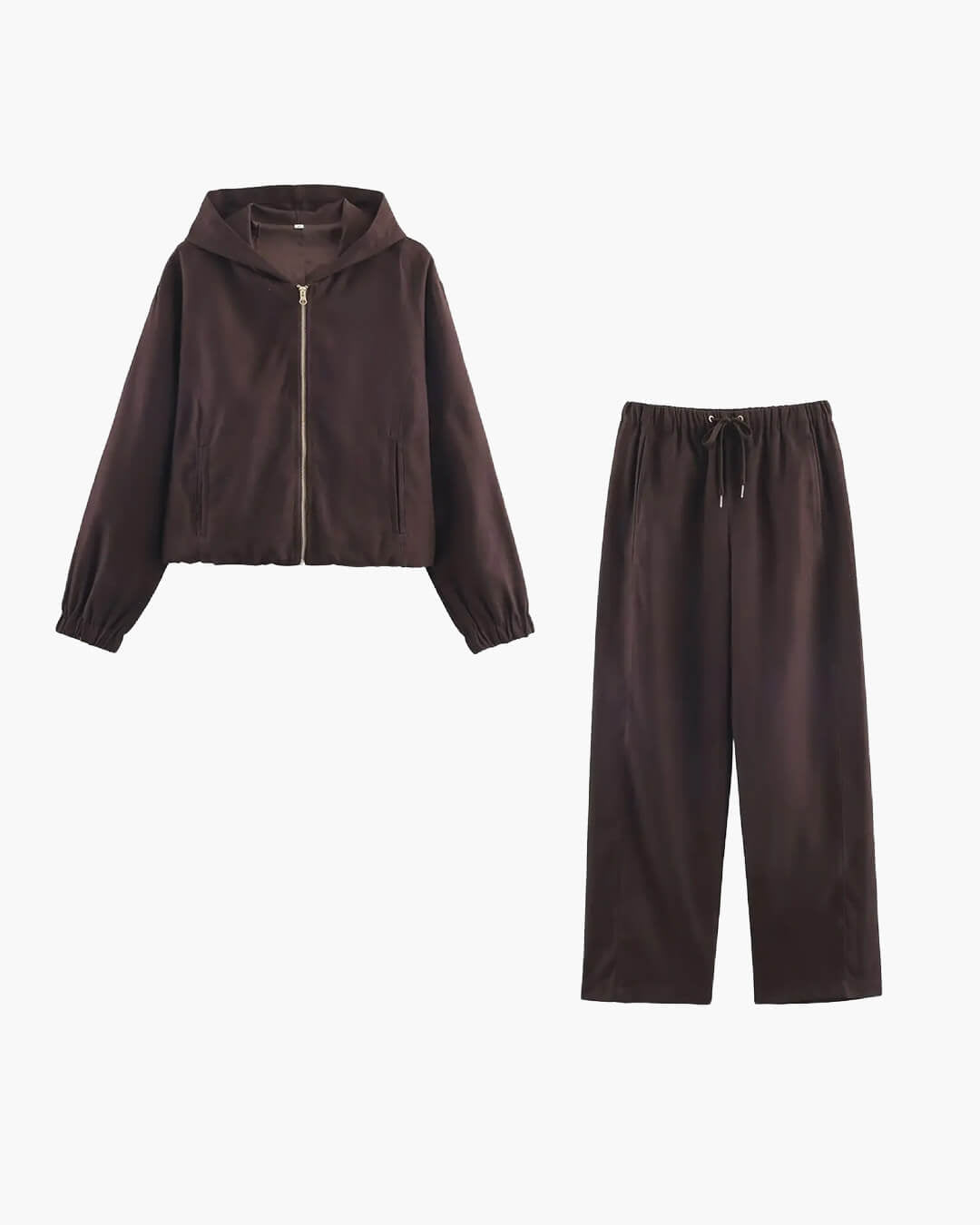 SOERA Amirah Hooded Tracksuit Set - Matching Sets -  Set Beige