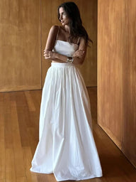 Set due pezzi in maglia a righe Olivia